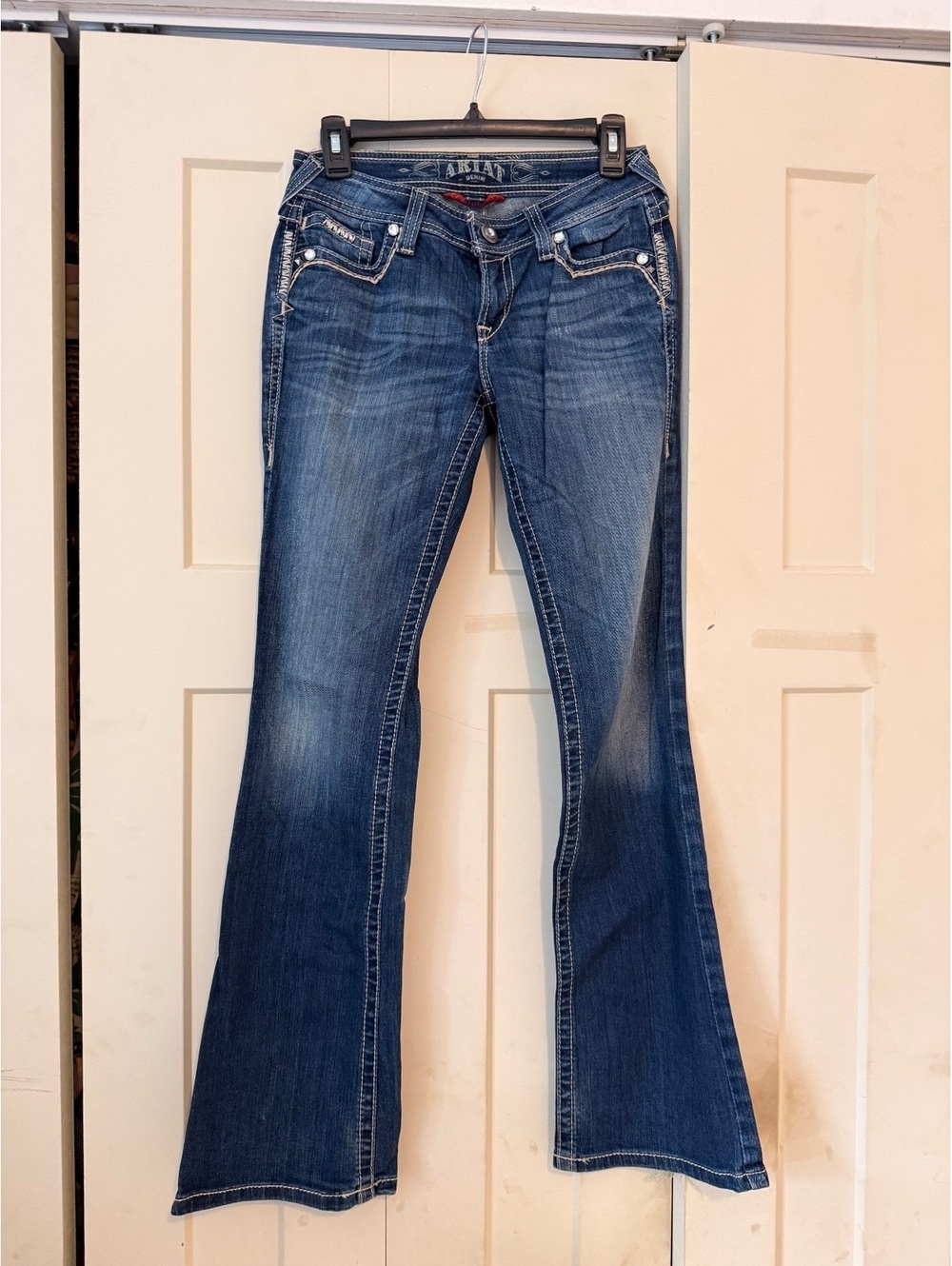 Ariat Ruby low rise bootcut blue denim jeans size 26R